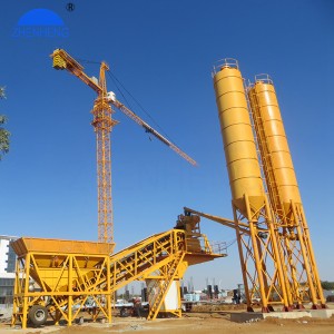 Yhzs50 Automatic Weighing System 50m3/H Mobile Concrete Batching Plant Ready Mix for Sale