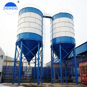 Bolted Vertical Pieces Cement Powder Storage Steel Silos For Concrete Batching Plant